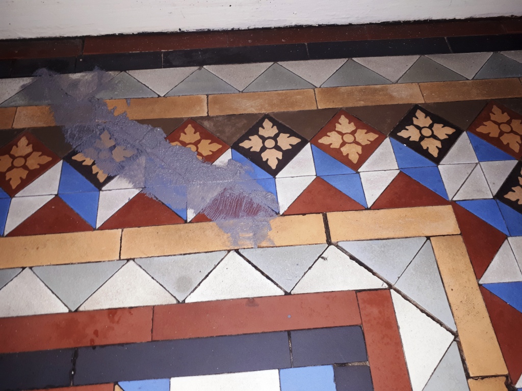 Victorian Tiled Hallway Tipton During Tile Repair