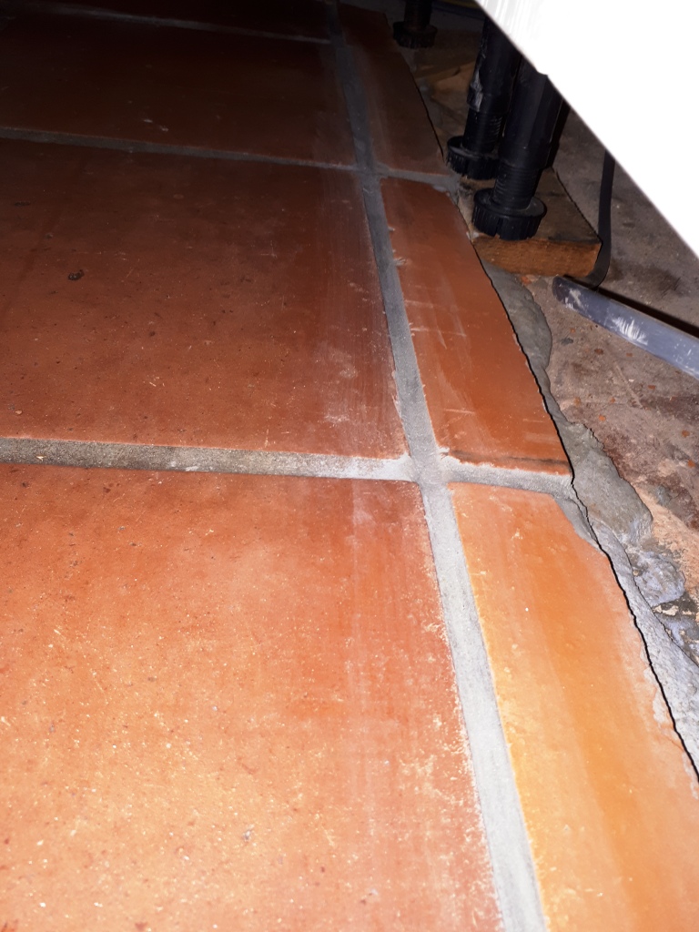 Mexican Terracotta Tiles After Grout Cleaning Redditch