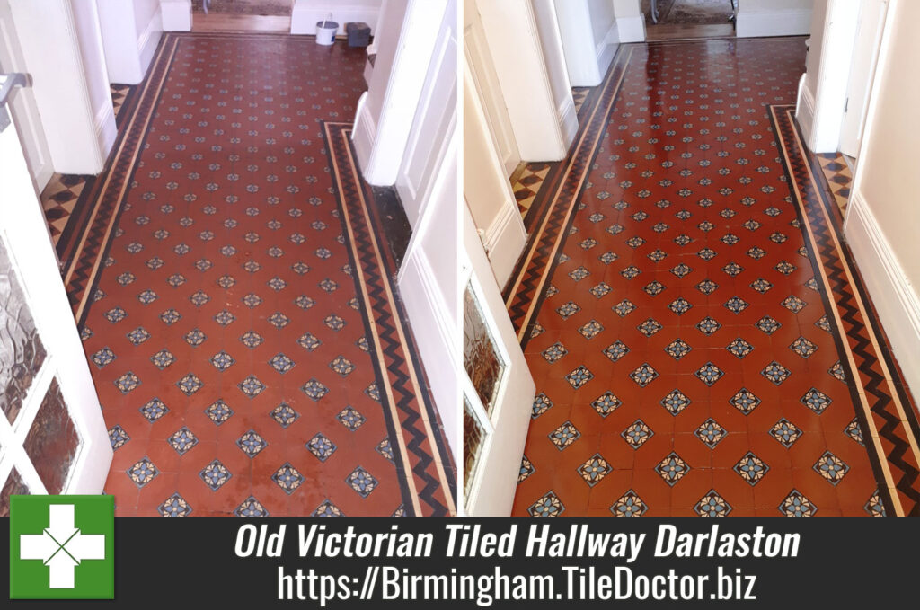 100+ Year Old Victorian Tiled Hallway Restored in Darlaston