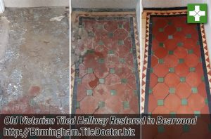 Victorian Tiled Hallway Before and After Renovation Bearwood