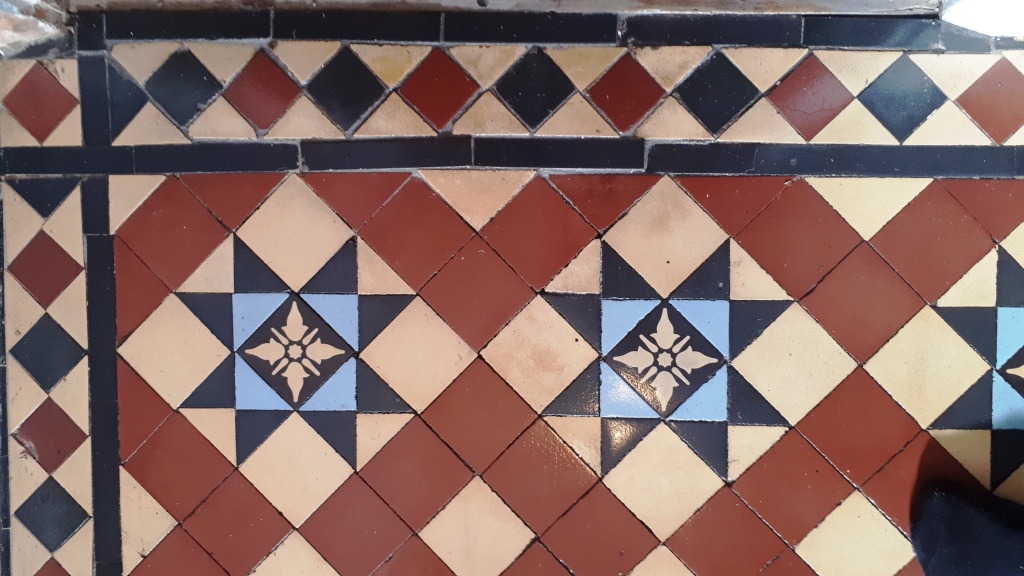 Victorian Tiled Hallway After Restoration Edgbaston