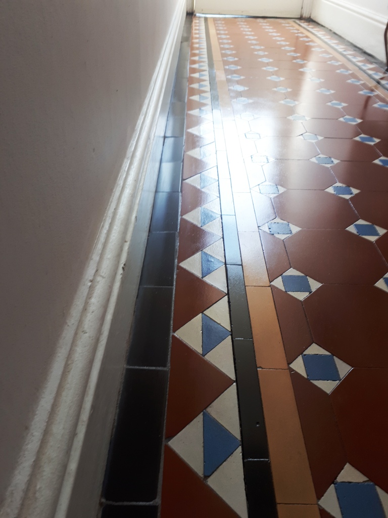 Victorian Hallway Tile Border After Replacement Stourbridge