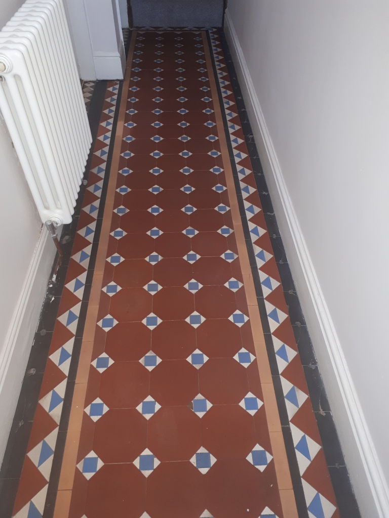 Victorian Hallway Tile Border Before Replacement Stourbridge