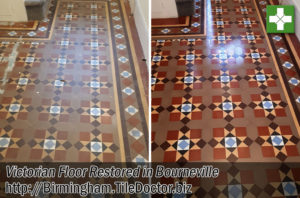 Victorian Tiled Floor Before After Restoration Bourneville