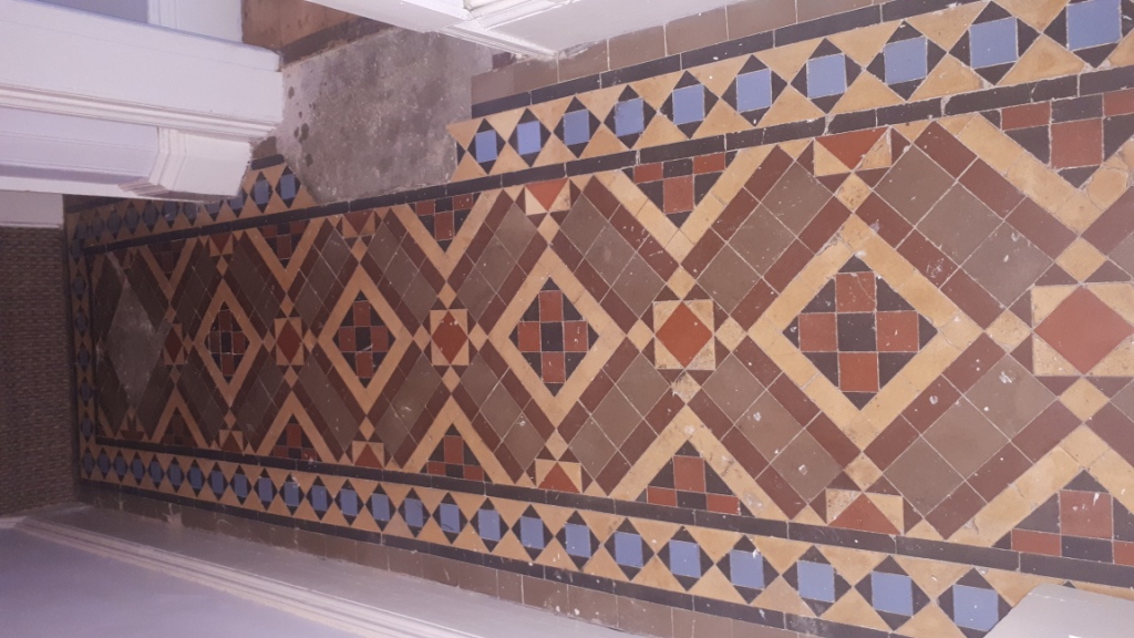Victorian Tiled Hallway Before Restoration Kings Heath