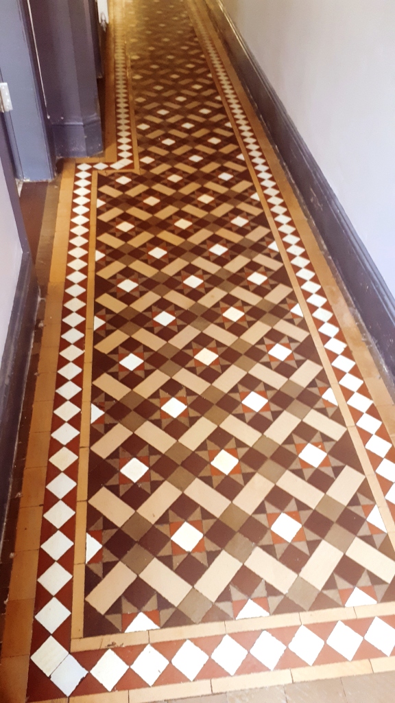 Victorian Tiled Hallway After Restoration Smethwick