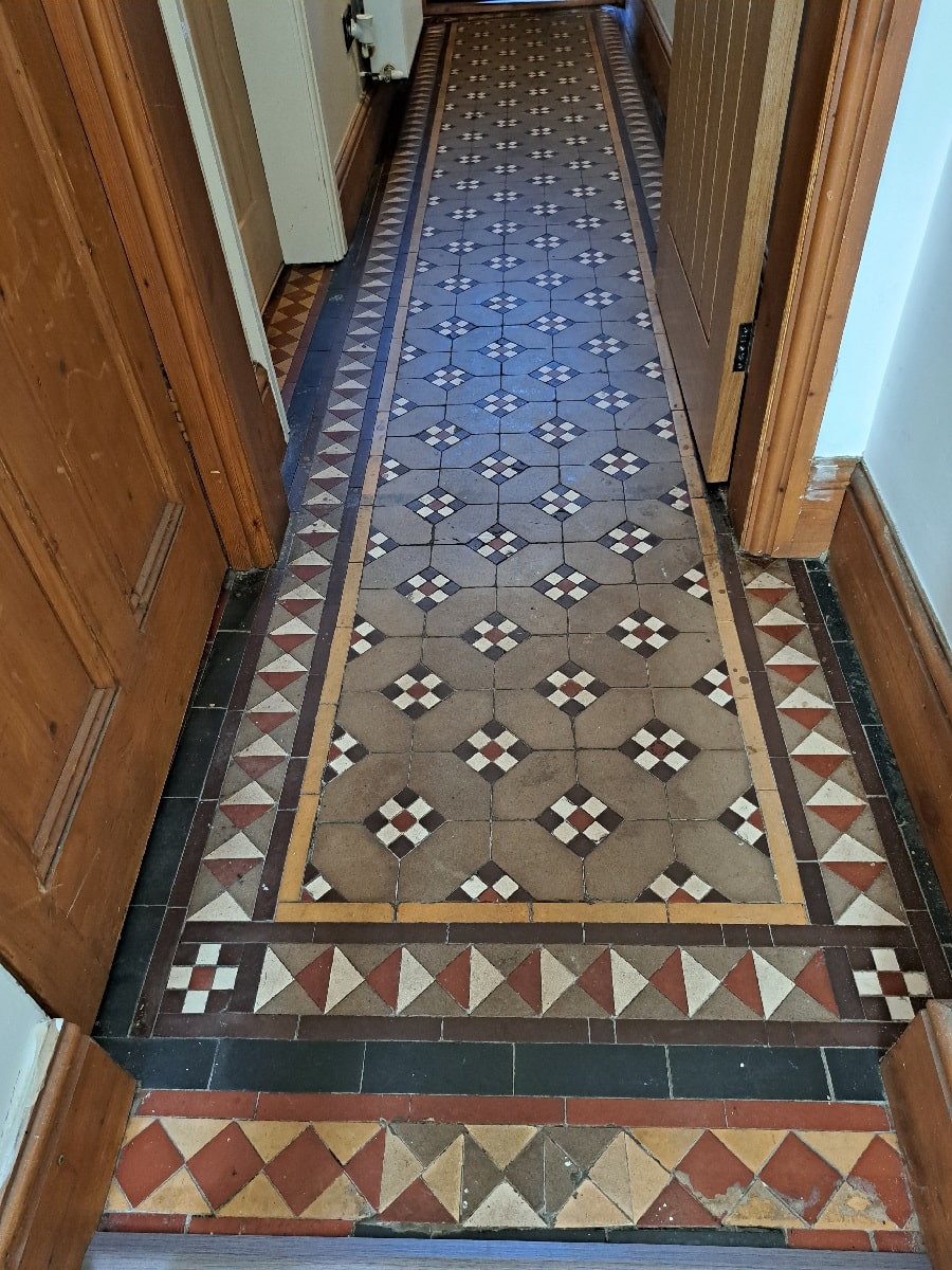 Victorian Hallway Floor Walsall Before Renovation