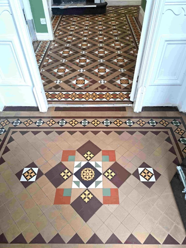 Victorian Hallway Floor After Renovation Wolverhampton