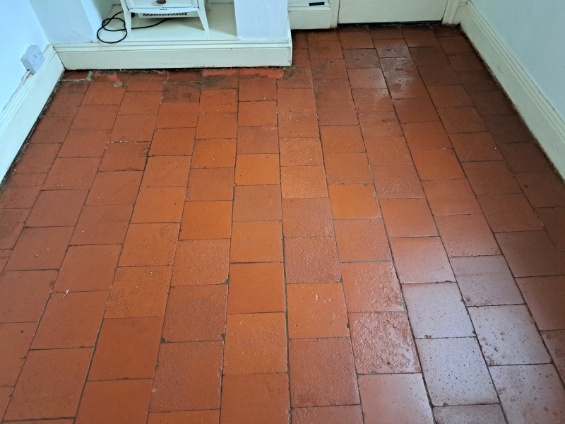 Quarry Tiled Floor After Restoration Bournville