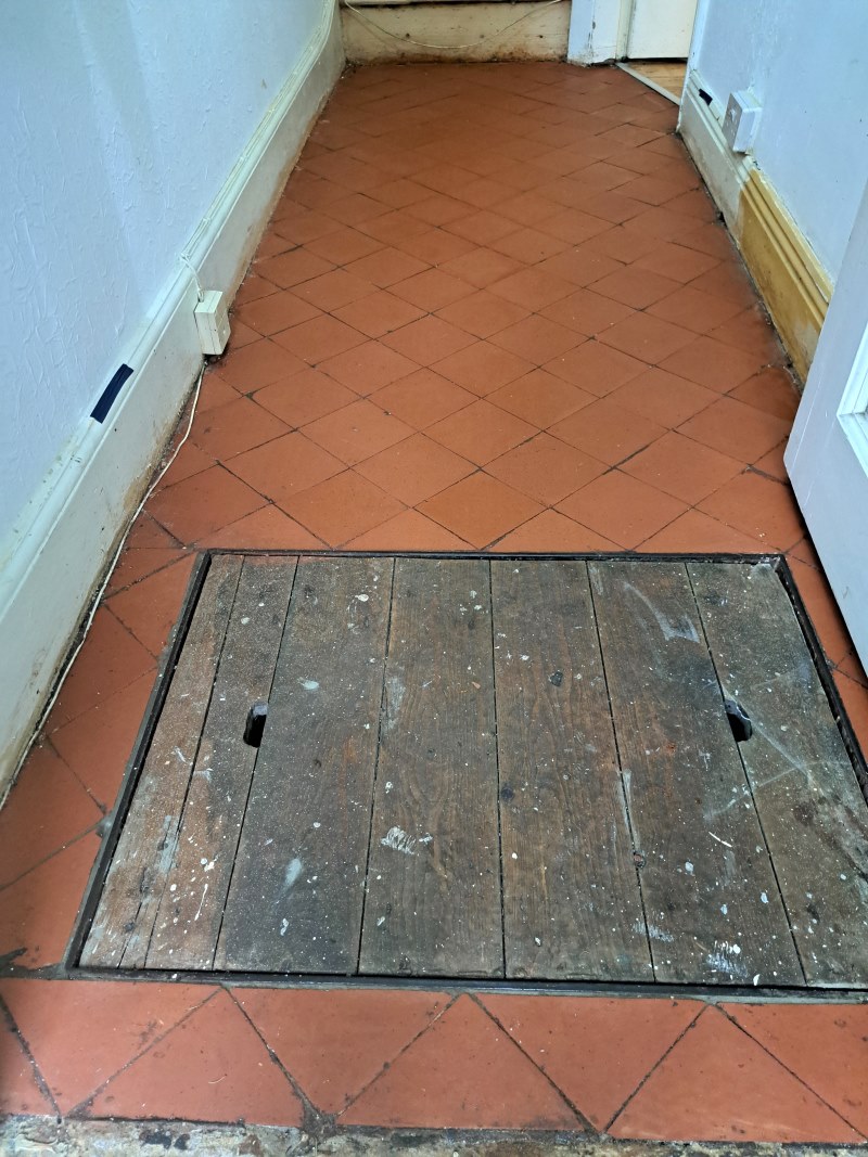 Quarry Tiled Hallway After Restoration Bournville