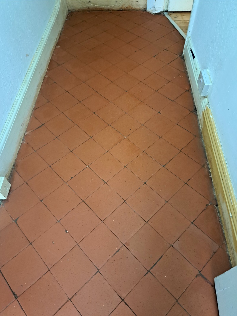 Quarry Tiled Hallway After Restoration Bournville